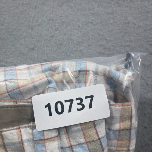 Oldeβ School Brand Shorts Mens Size 36 Beige / Plaid Solid Chino REVERSIBLE - Picture 12 of 12